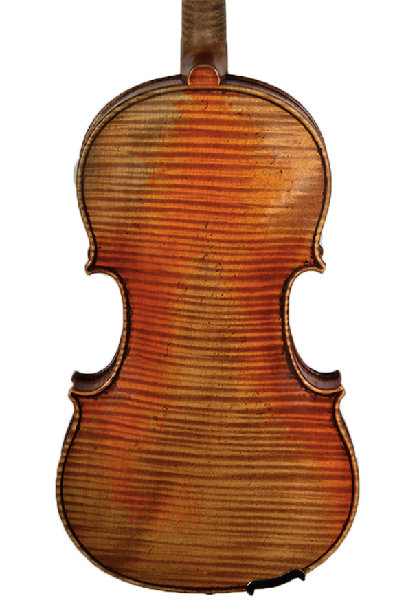 sächsische Manufakturgeige, A. Stradivarius Zettel u. Brandstempel T