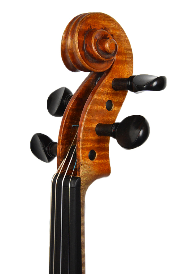 sächsische Manufakturgeige, A. Stradivarius Zettel u. Brandstempel T